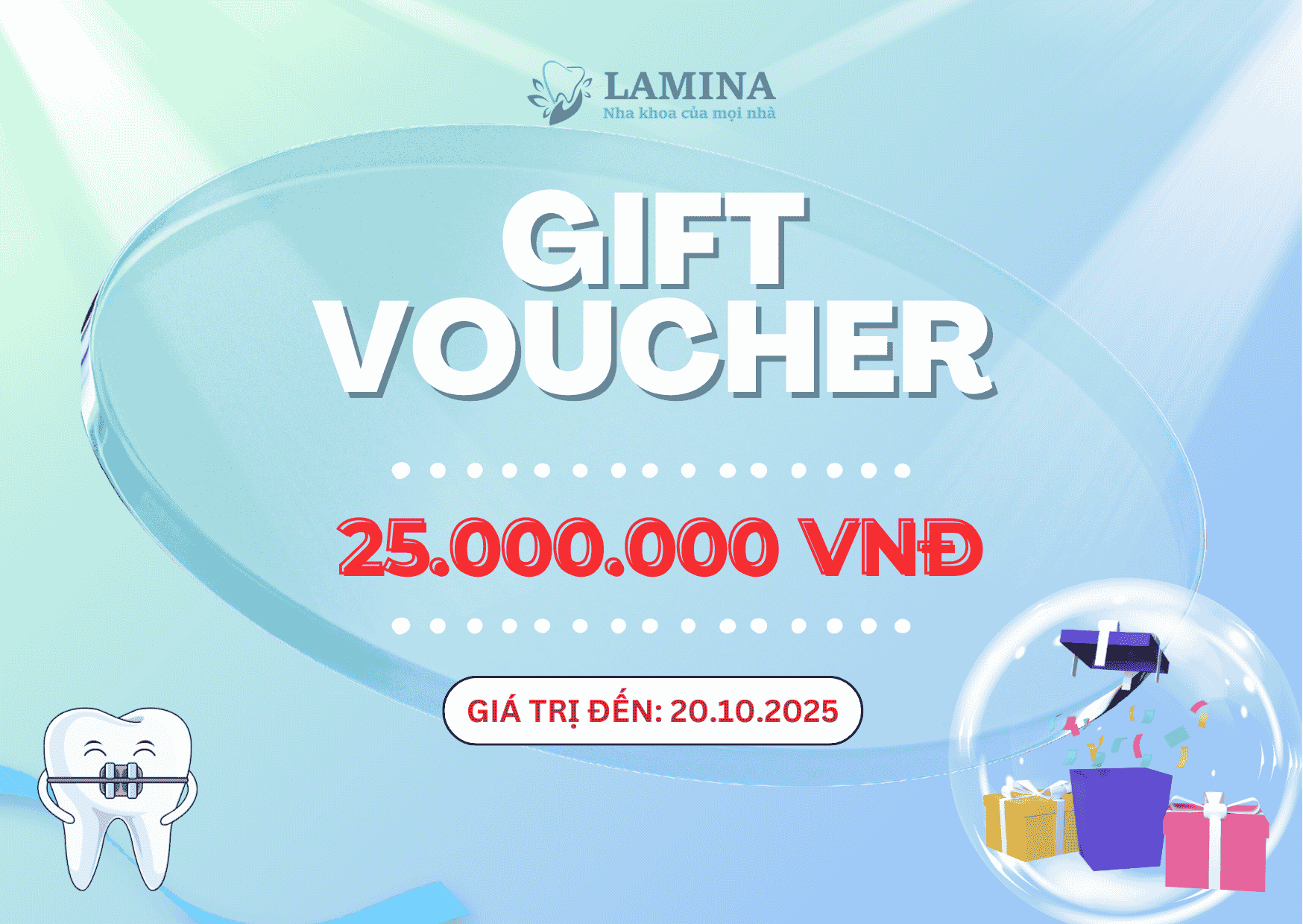 niềng răng học đường lamina voucher 25 triệu