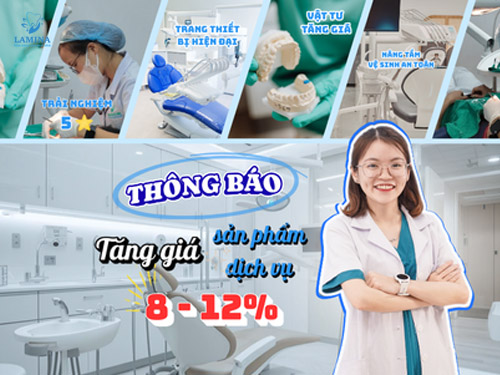 thông báo điều chỉnh giá dịch vụ