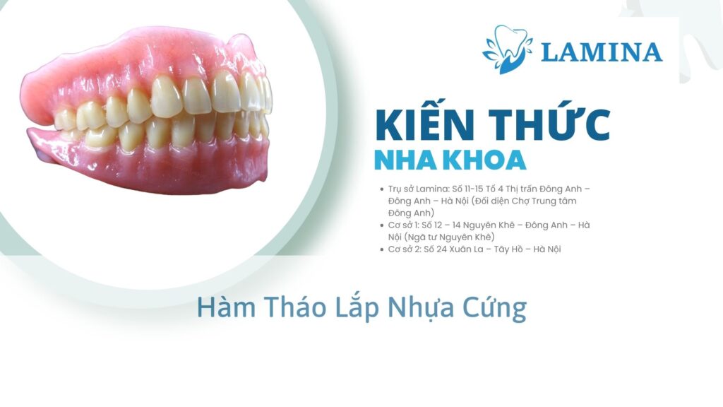 Hàm tháo lắp nhựa cứng
