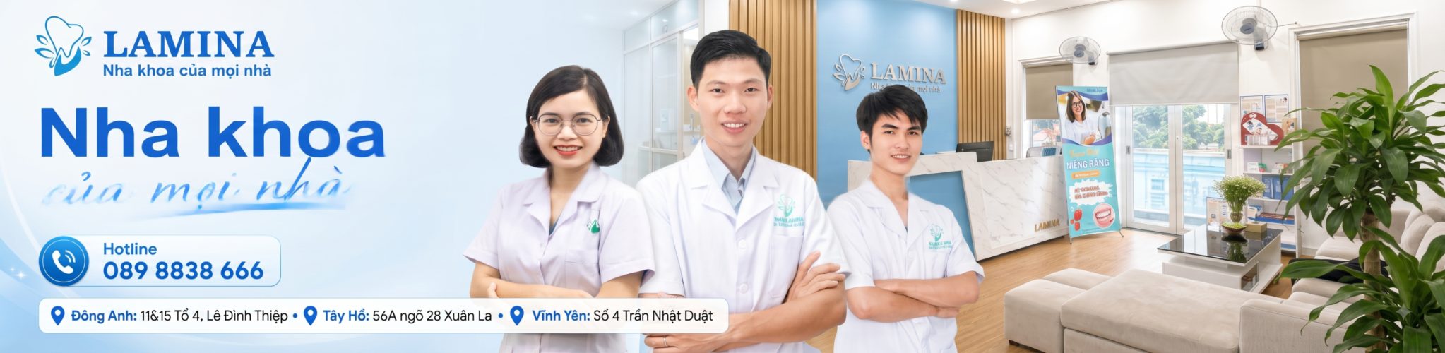 Nha khoa LAMINA – Nha khoa của mọi nhà, hotline 089 8838 666